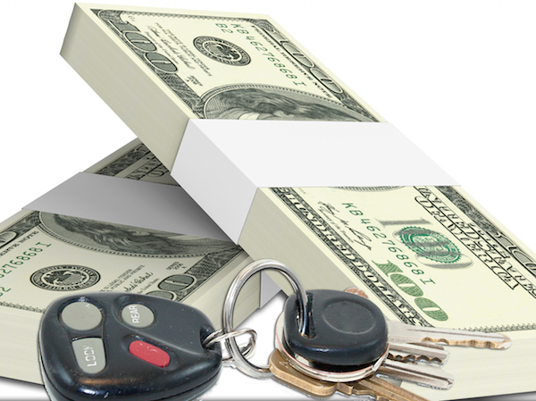 Dollars money isolated on white background.